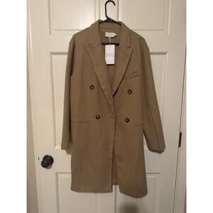Camel Colored Women's‎ Peacoat Medium Coat Jacket